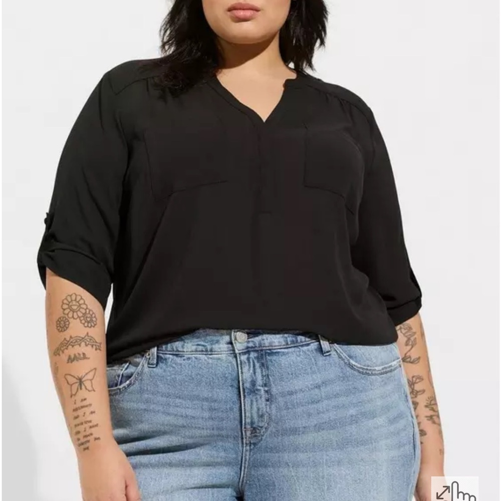 Torrid Black Harper Top